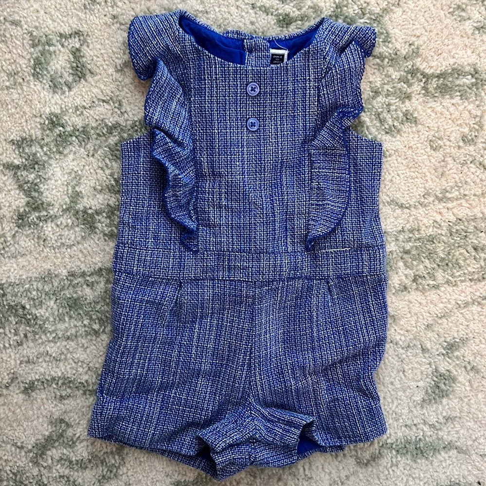 Janie and Jack Tweed Romper
